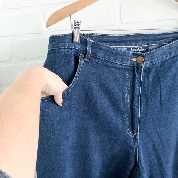 Penningtons Denim Jeans 100% Cotton Extra High Rise Skinny Mid Wash Blue Sz 16 - Picture 3 of 11